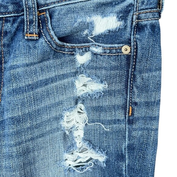 Abercrombie & Fitch Curve Love Ankle Skinny Jeans Sz 0 Casual Distressed Grunge - Picture 3 of 8